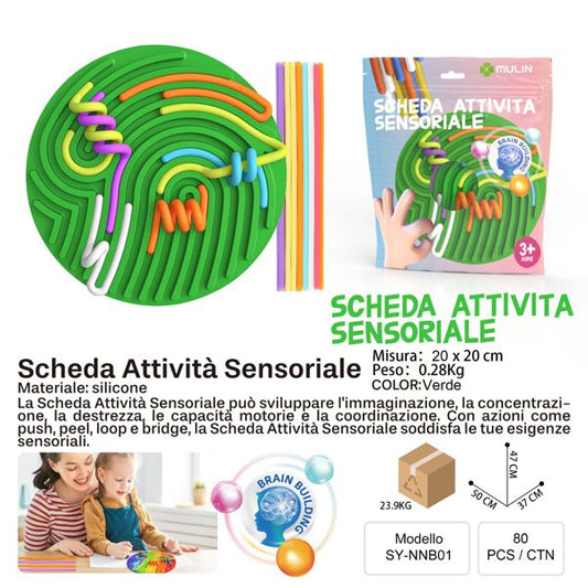 SCHEDA ATTIVITA SENSORIALE TONDO VERDE 20*20