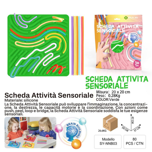SCHEDA ATTIVITA SENSORIALE VERDE 20*20