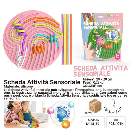 SCHEDA ATTIVITA SENSORIALE ROSA TONDO 20*20