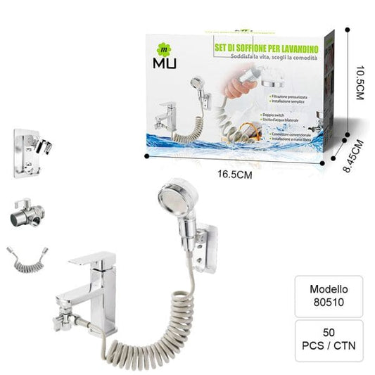 MU SET DI DOCCETTA PER LAVABO DA BAGNO