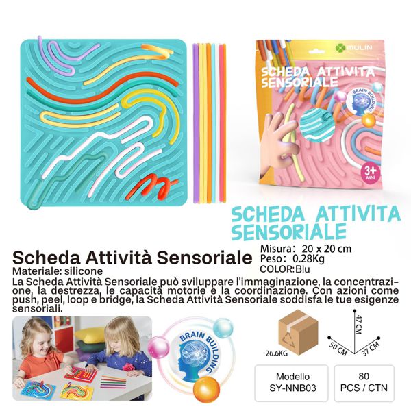 SCHEDA ATTIVITA SENSORIALE BLU 20*20
