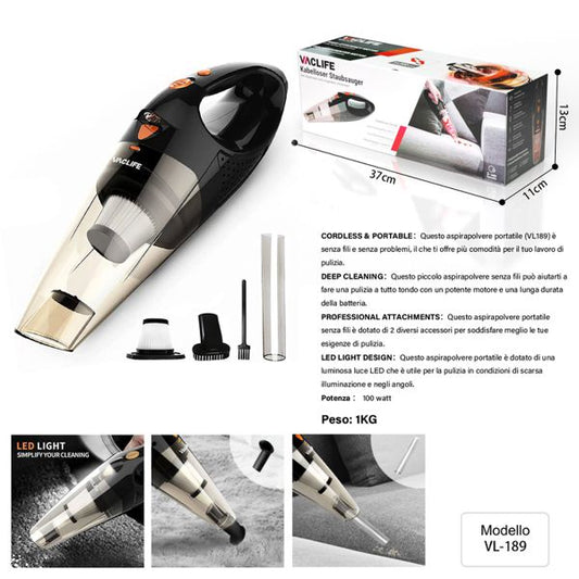 VACLIFE 12000PAASPIRAPOLVERER SENZA CAVO  VACLIFE 12000PA
