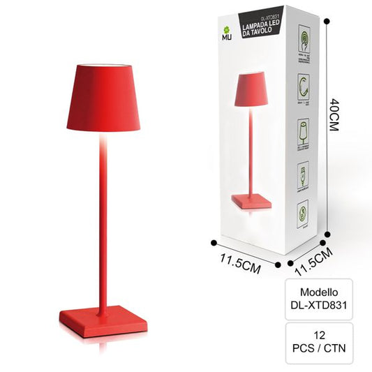 DL-XTD831  LAMPADA DA TAVOLO INFERRO ROSA