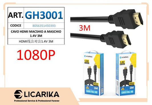 CAVO HDMI 1.4V 3M