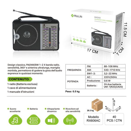 MU RX606AC收音机 MU RX606AC RADIO