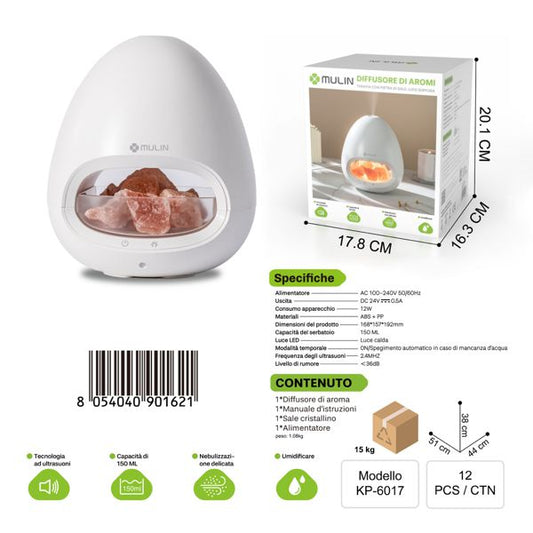 MU-KP6017 DIFFUSORE DI AROMI(EFFETTO DI ILLUMINAZIONE RGB)