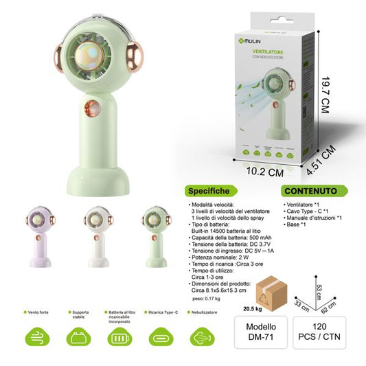 DM-71 VENTILATORE CON ILLUMINAZIONE