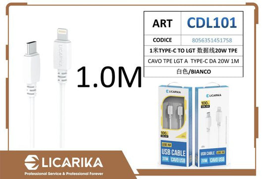CAVO TYPE-C TO LGT DA 20W