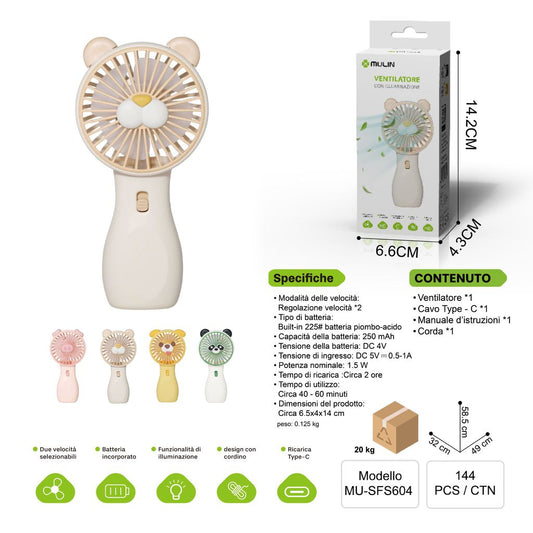 MU-SFS604 VENTILATORE CON ILLUMINAZIONE