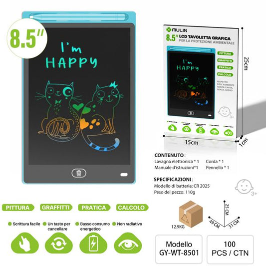 8.5IN LCD TAVOLETTA GRAFICA ER LA PROTEZIONE AMBIENTALE BLU