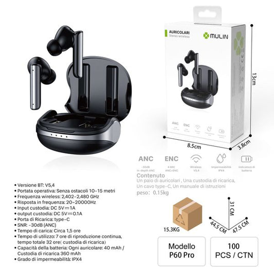 MU PGOPRO AURICOLARISTEREO NERO