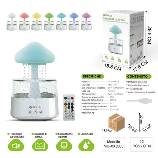 MU-XXJF003 450ML DIFFUSORE DI AROMI 450ML
