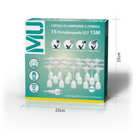 MU 15M15PORTALAMPADAVERTICALE BIANCO