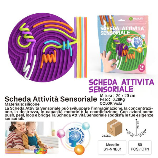 SCHEDA ATTIVITA SENSORIALE VIOLA 20*20