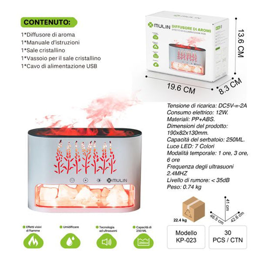 KP-023B DIFFUSORE DI AROMI (EFFETTO DI ILLUMINAZIONE)