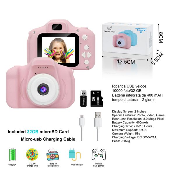 MINI CAMERA ROSA