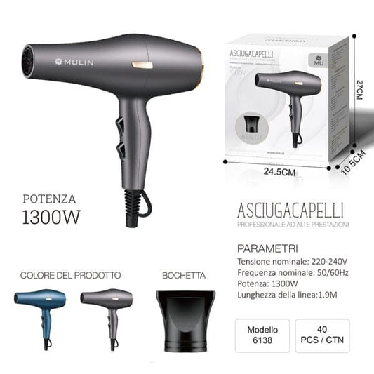 MU 1300W ASCIUGACAPELLI